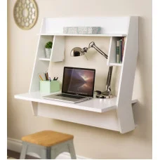 Wall-mounted computer desk Comfy-Home AirTable-III, white